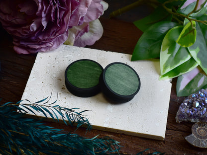 Tunele do uszu 10–100 mm z drewnem | Trawiasta Zieleń