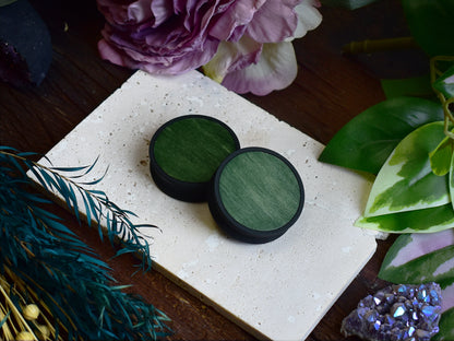 Tunele do uszu 10–100 mm z drewnem | Trawiasta Zieleń