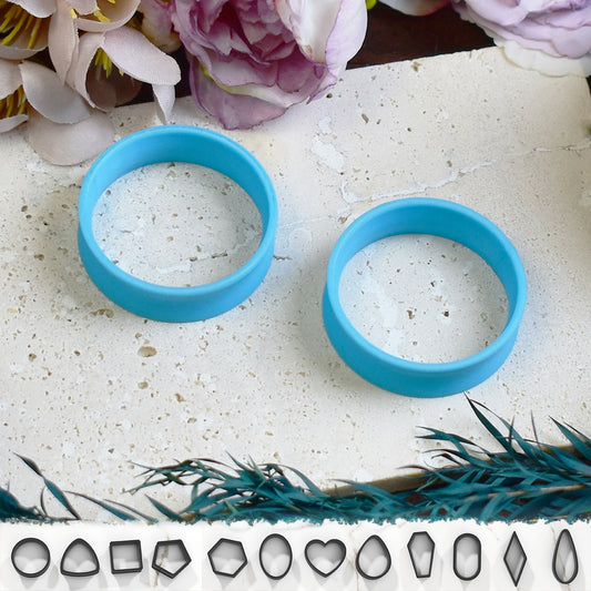 Ear tunnels 10-100mm | Light Blue | 12 Shapes
