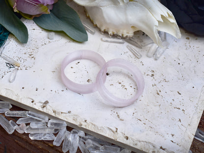 Ear tunnels 10-100mm | Translucent Pink | 12 Shapes
