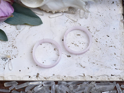 Ear tunnels 10-100mm | Translucent Pink | 12 Shapes