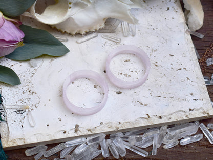 Ear tunnels 10-100mm | Translucent Pink | 12 Shapes