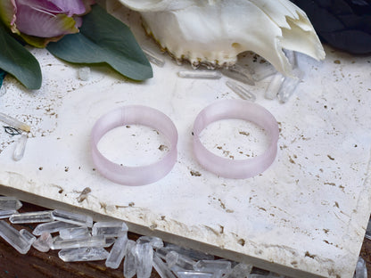 Ear tunnels 10-100mm | Translucent Pink | 12 Shapes